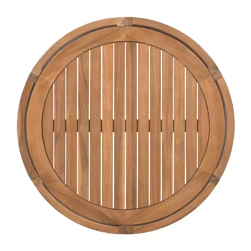 Table basse d'extérieur en bois d'acacia