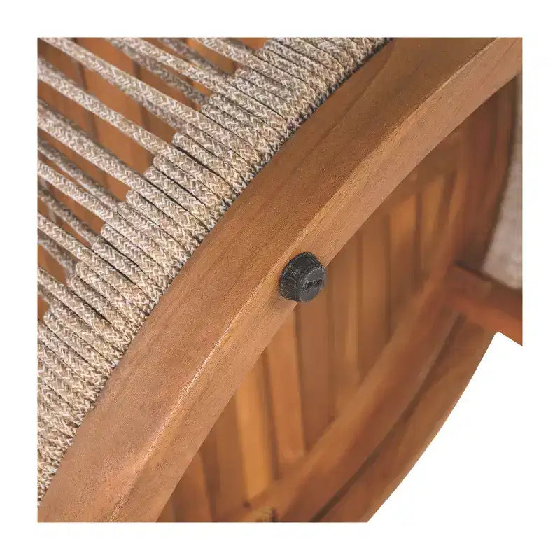 Table basse d'extérieur en bois d'acacia