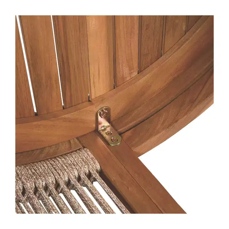 Table basse d'extérieur en bois d'acacia