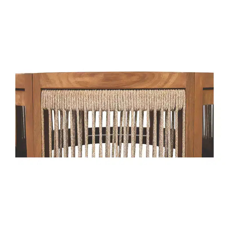 Table basse d'extérieur en bois d'acacia