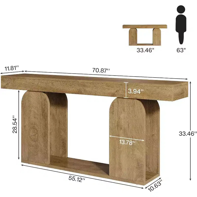Table console de style rustique