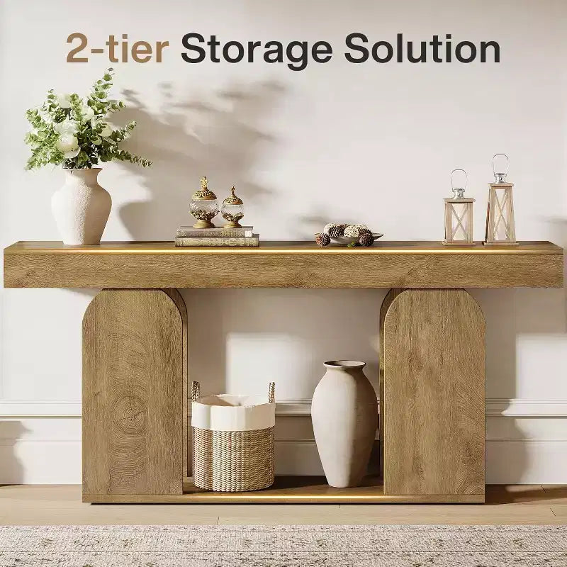 Table console de style rustique