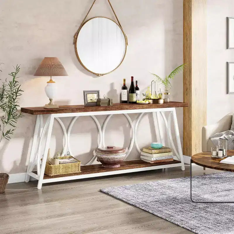 Meuble de rangement de bureau de style industriel