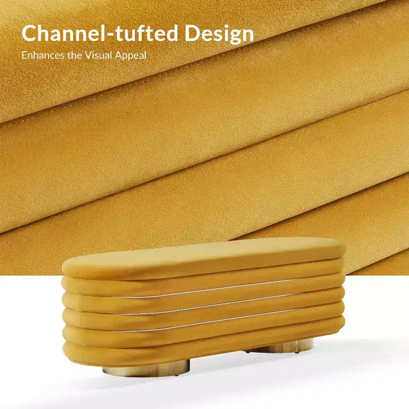 Banc capitonné couleur Tiffany
