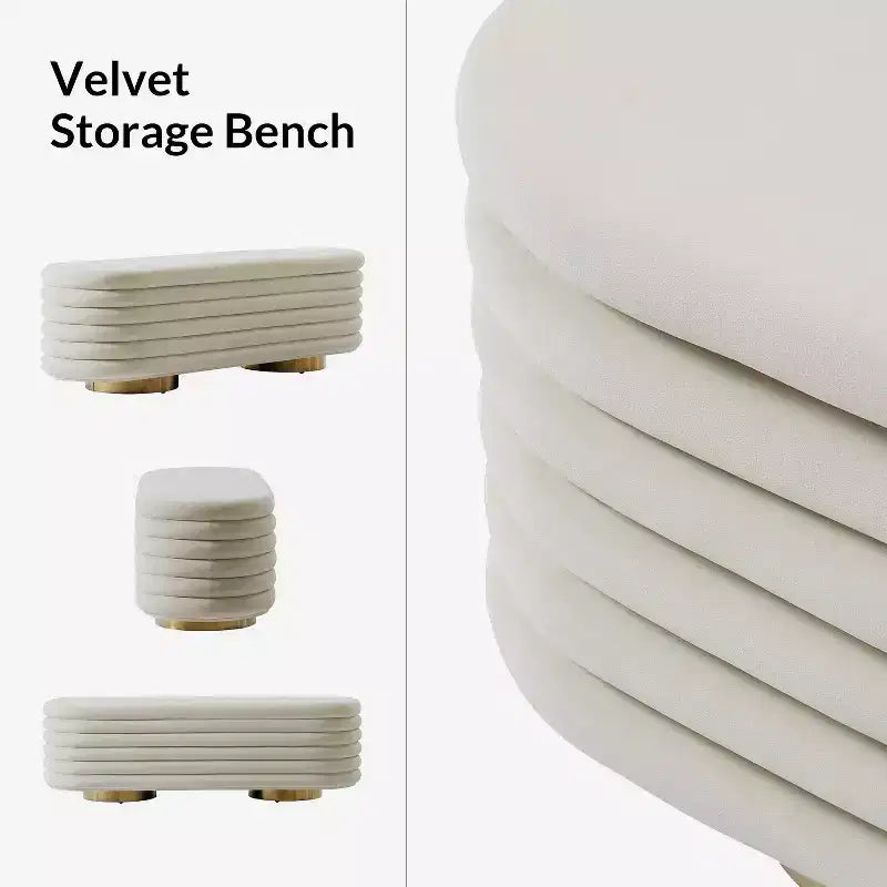 Banc capitonné couleur Tiffany