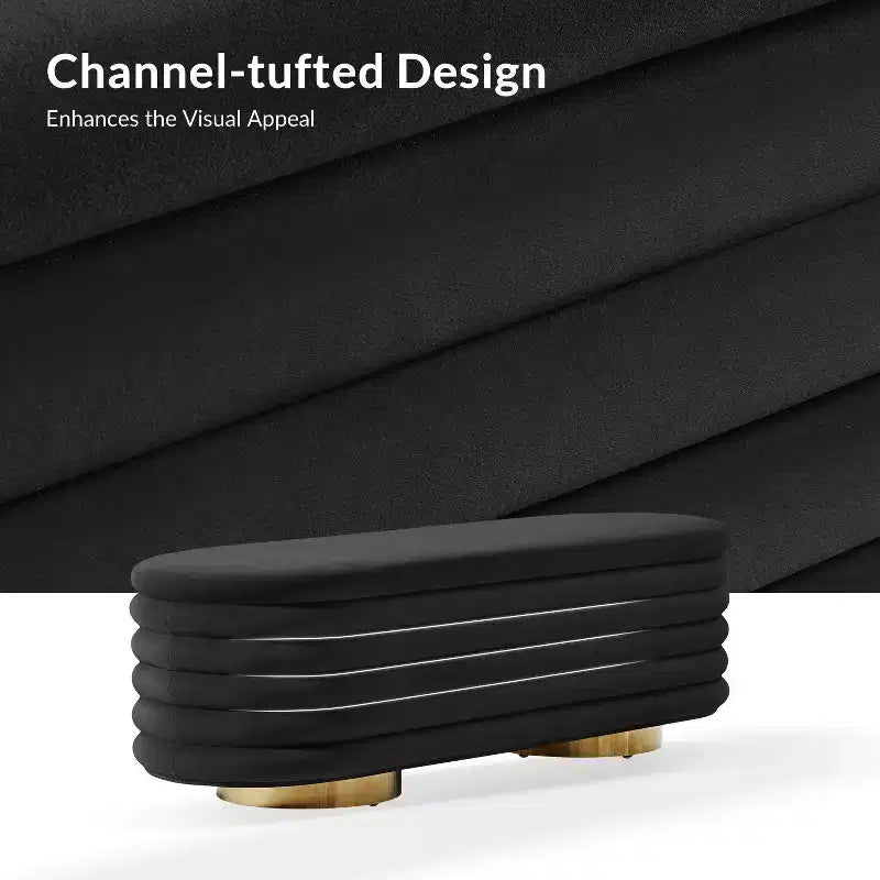 Banc capitonné couleur Tiffany