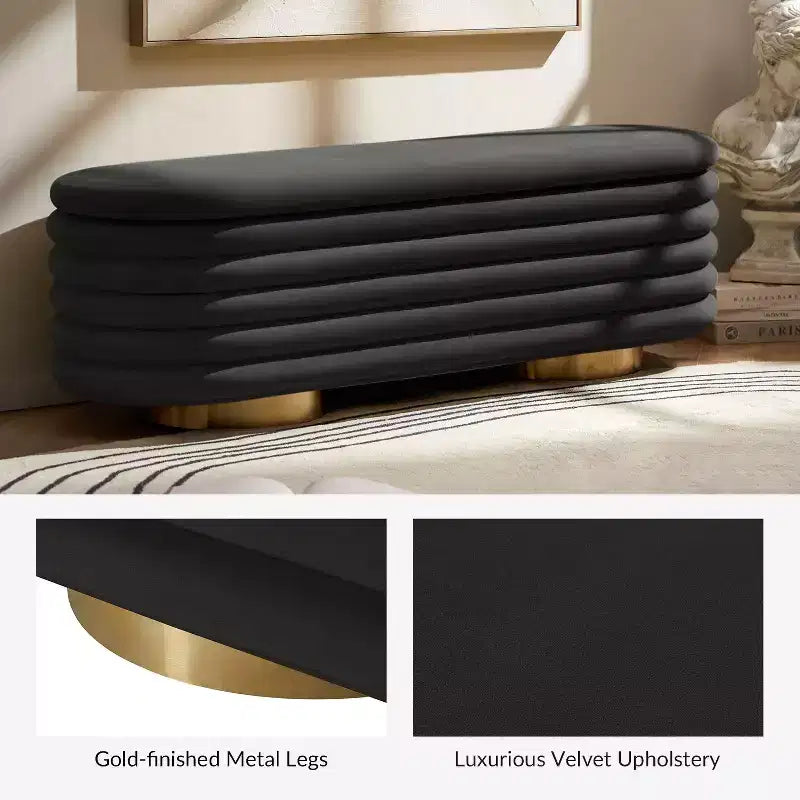 Banc capitonné couleur Tiffany