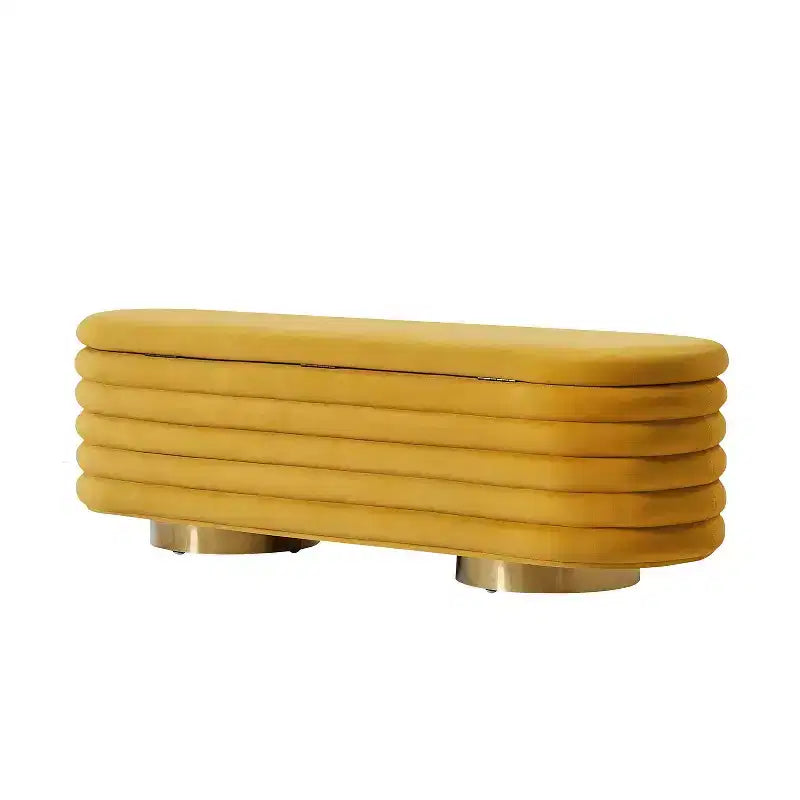 Banc capitonné couleur Tiffany