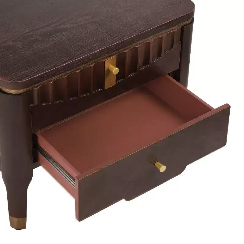 Table d'appoint décorative à motifs ondulés