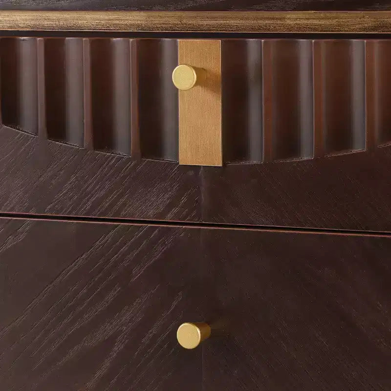 Table d'appoint décorative à motifs ondulés