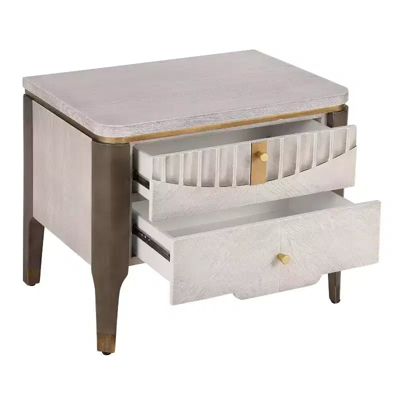 Table d'appoint décorative à motifs ondulés