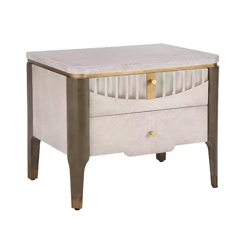 Table d'appoint décorative à motifs ondulés