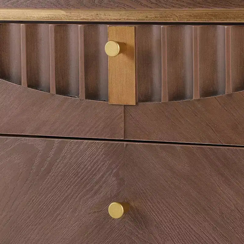 Table d'appoint décorative à motifs ondulés