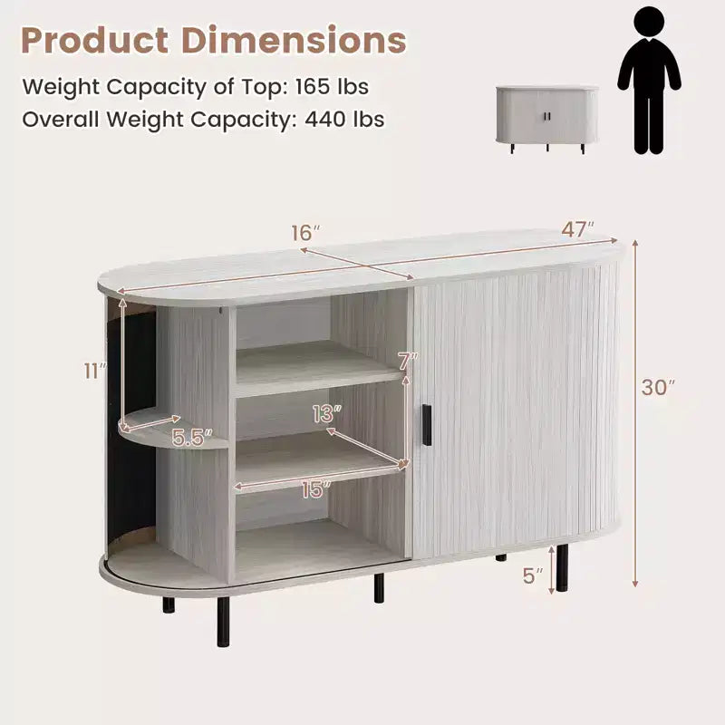 Meuble d'appoint encastré