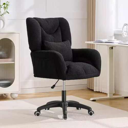 Chaise de bureau réglable en tissu