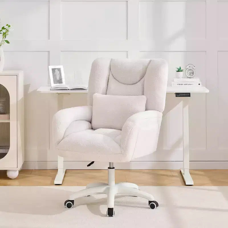 Chaise de bureau réglable en tissu