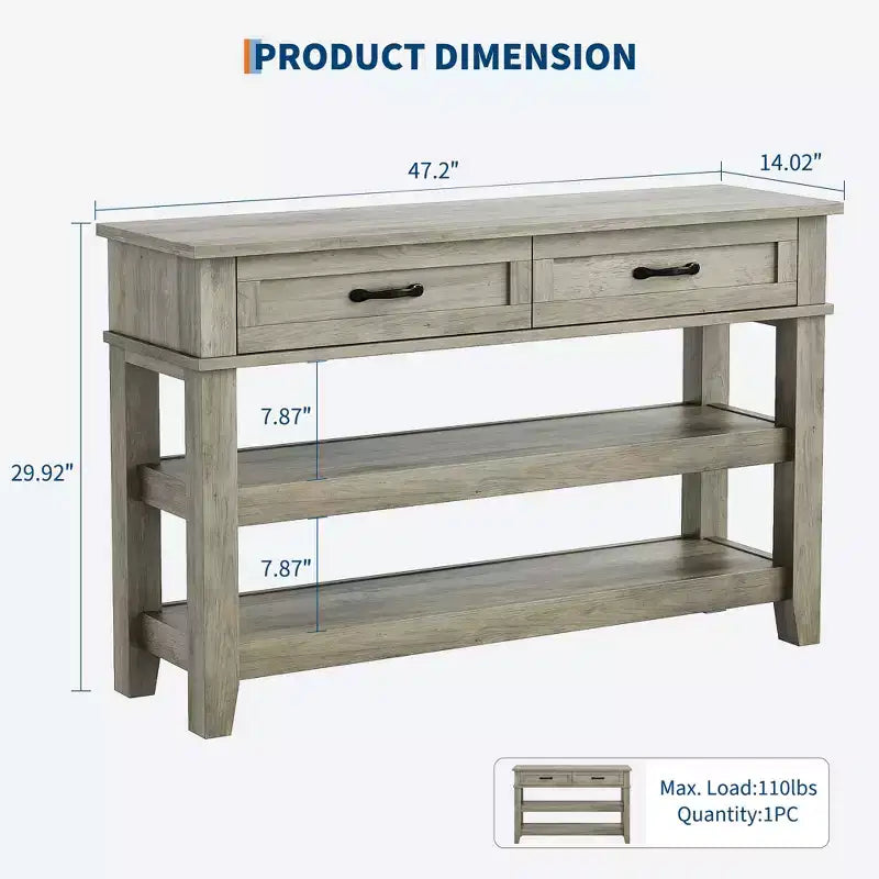 Console en bois