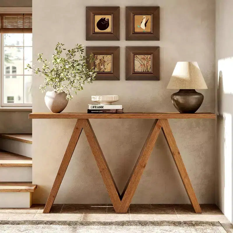Table de contrôle en bois massif