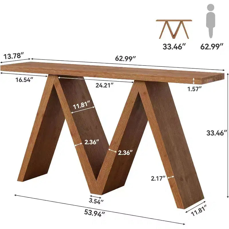 Table de contrôle en bois massif