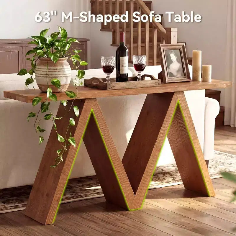 Table de contrôle en bois massif