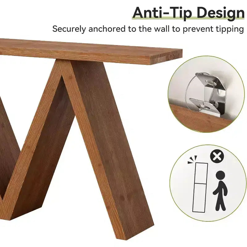 Table de contrôle en bois massif