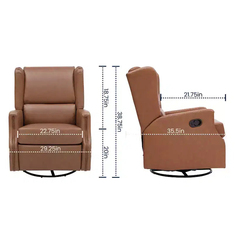 Fauteuil relax pivotant, inclinable et à bascule