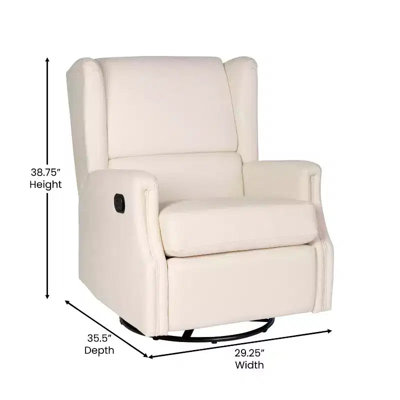 Fauteuil relax pivotant, inclinable et à bascule