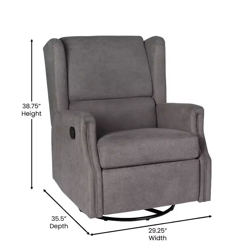 Fauteuil relax pivotant, inclinable et à bascule