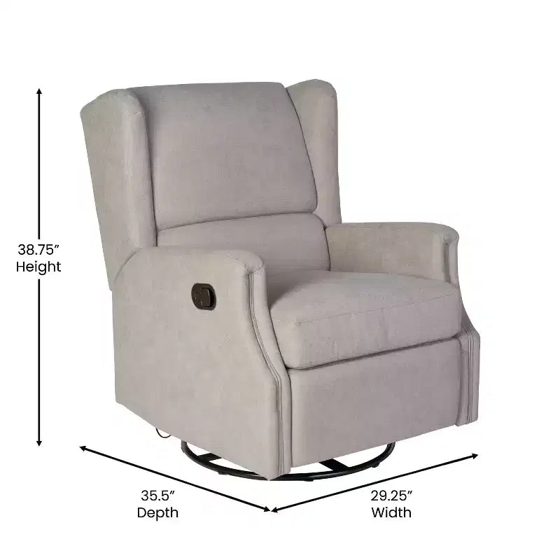 Fauteuil relax pivotant, inclinable et à bascule