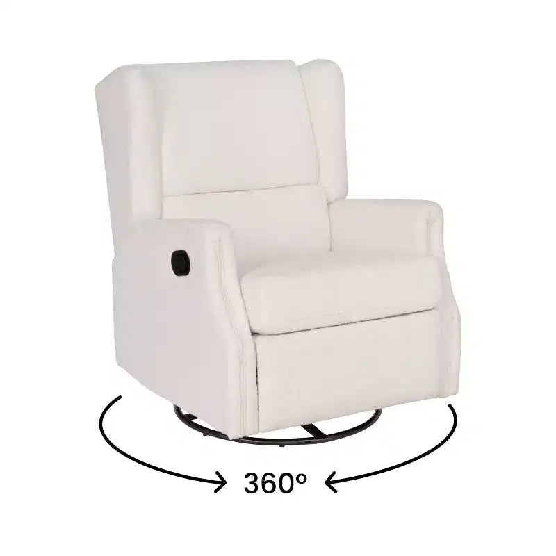 Fauteuil relax pivotant, inclinable et à bascule