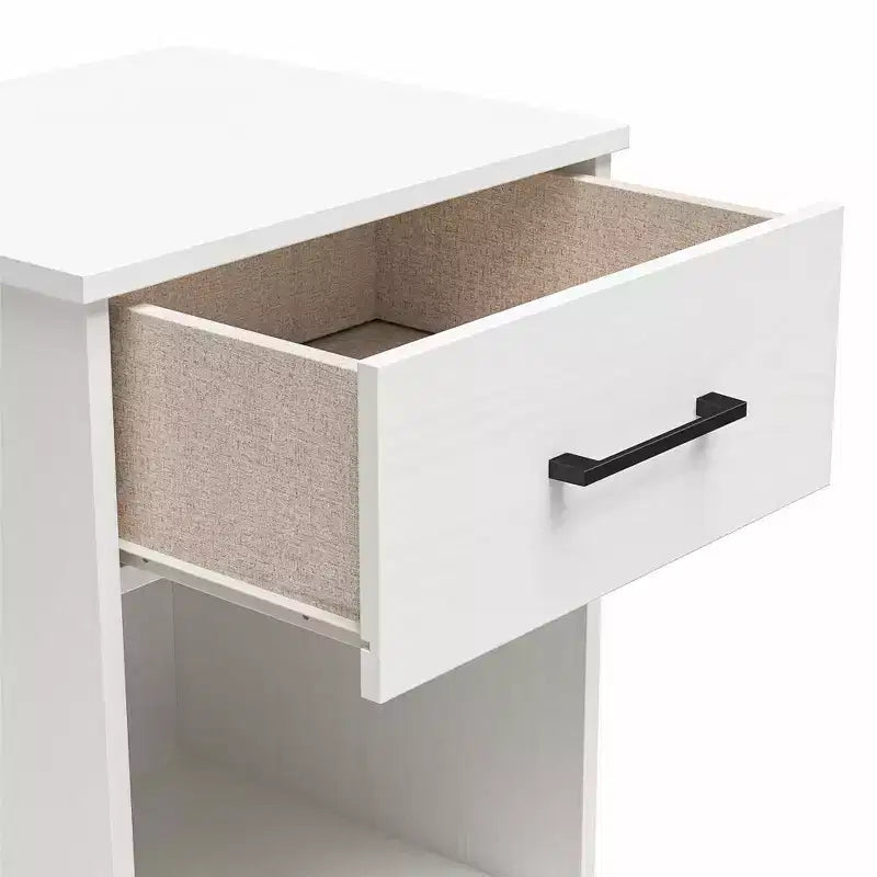 Table de chevet avec tiroirs