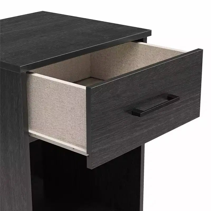 Table de chevet avec tiroirs