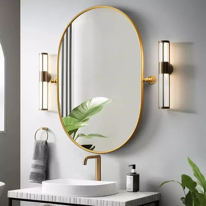 Miroir de courtoisie de salle de bain rotatif