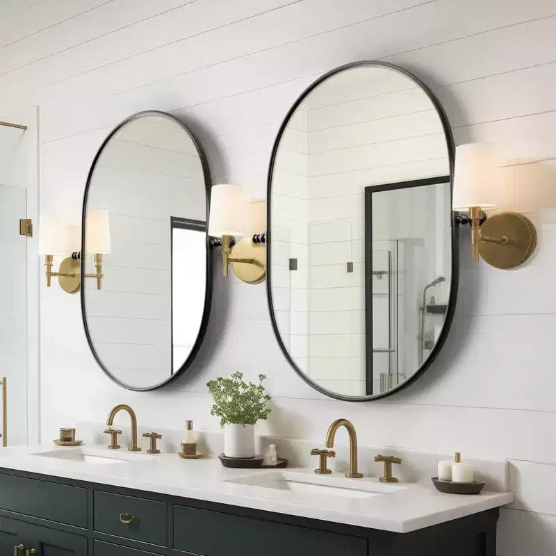 Miroir de courtoisie de salle de bain rotatif