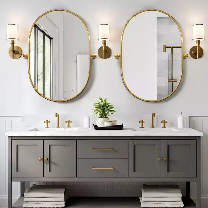 Miroir de courtoisie de salle de bain rotatif