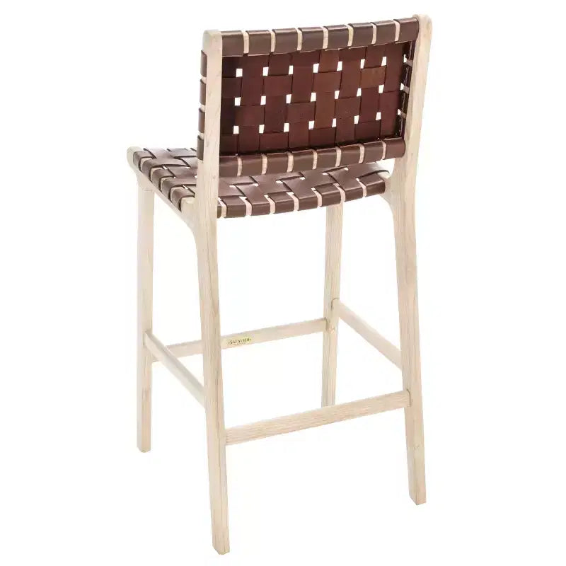 Tabourets de bar en cuir
