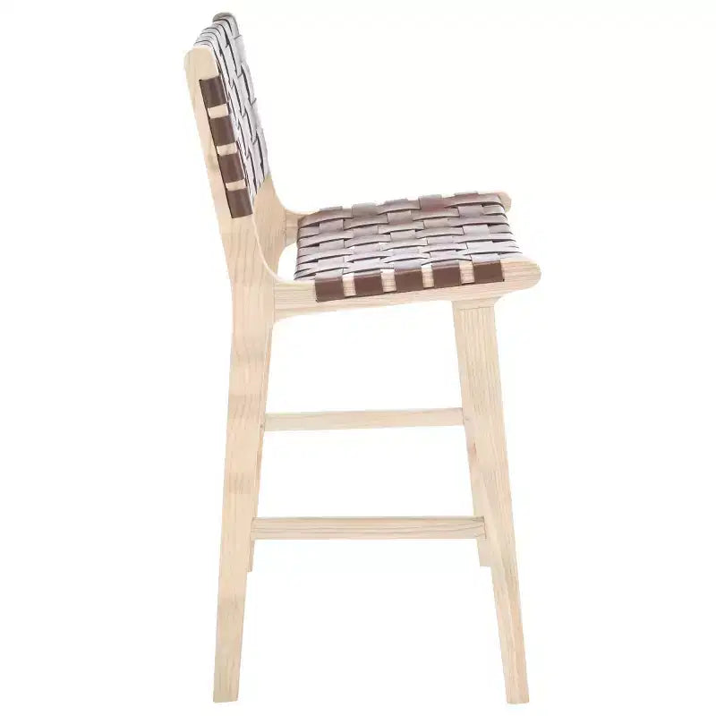 Tabourets de bar en cuir
