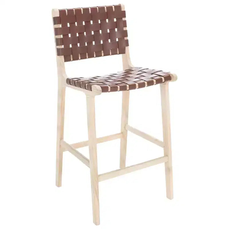 Tabourets de bar en cuir
