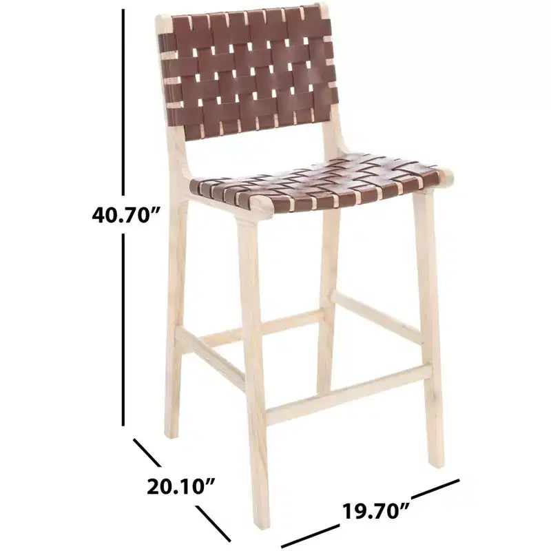 Tabourets de bar en cuir