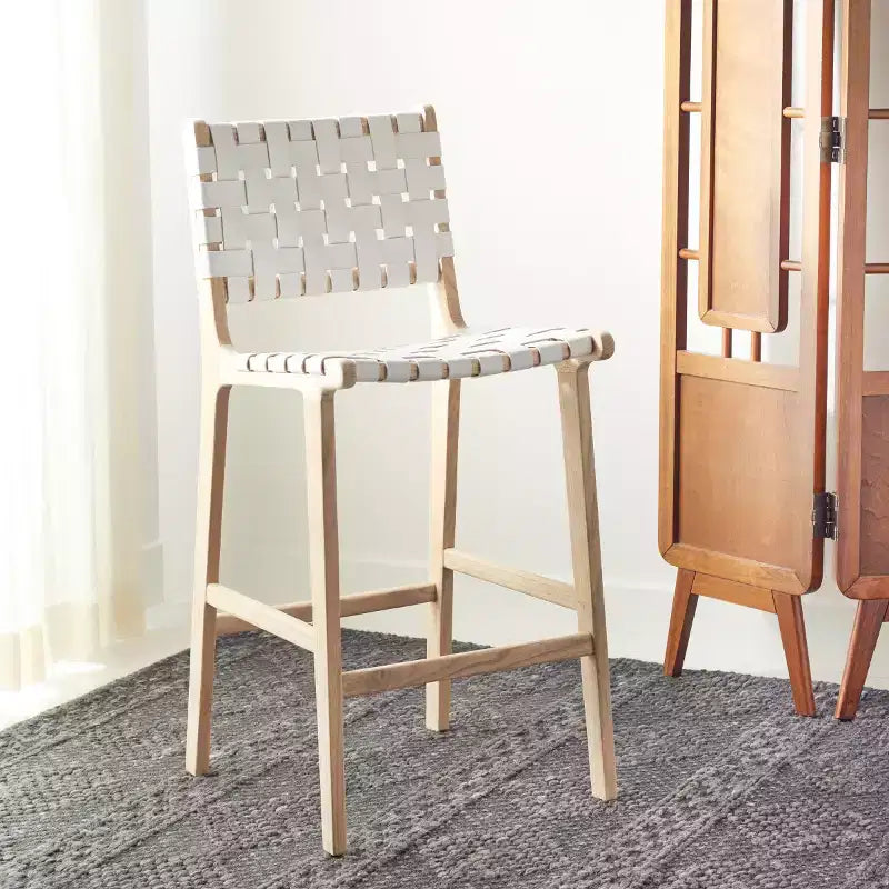 Tabourets de bar en cuir