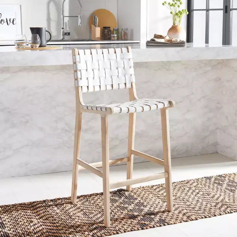 Tabourets de bar en cuir