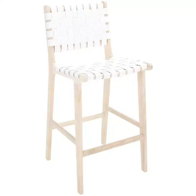 Tabourets de bar en cuir