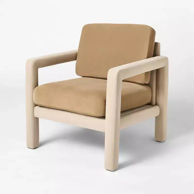 Fauteuil sculptural moelleux
