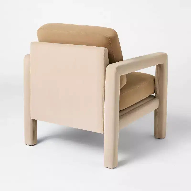 Fauteuil sculptural moelleux