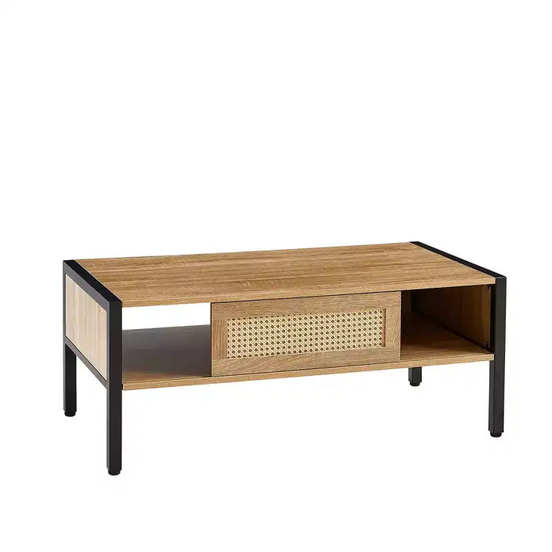 Table basse en rotin