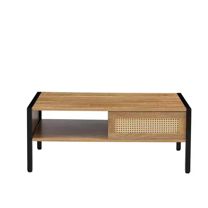 Table basse en rotin