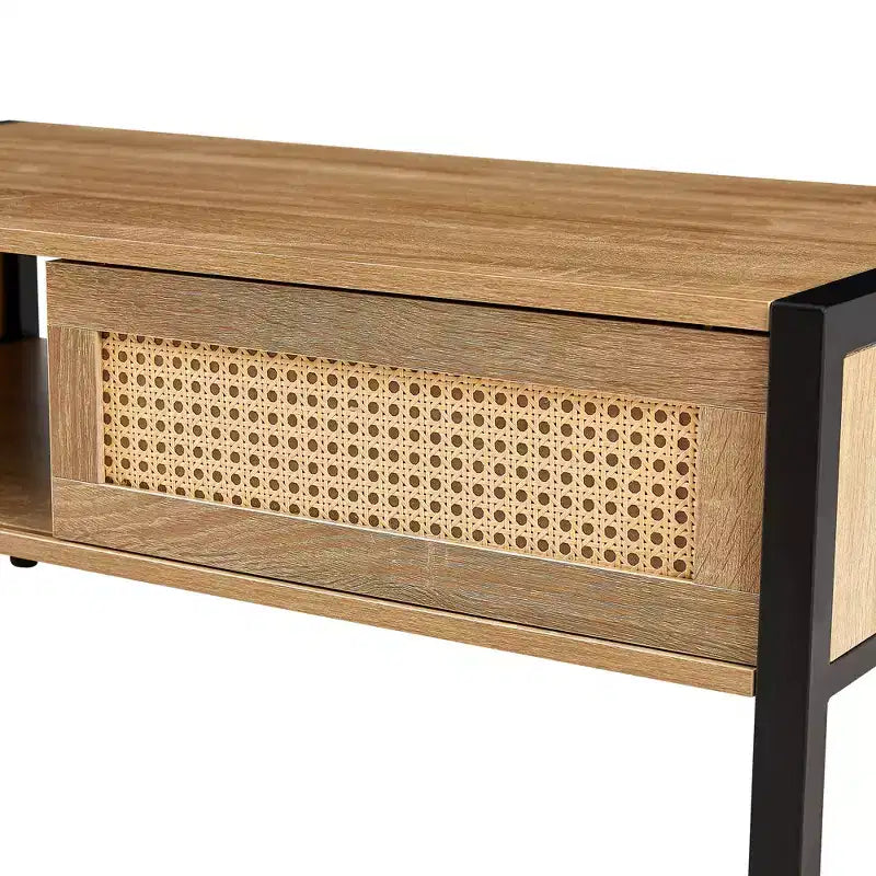 Table basse en rotin