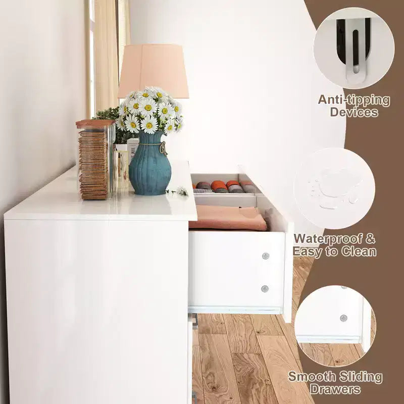 Bahut horizontal spacieux en bois